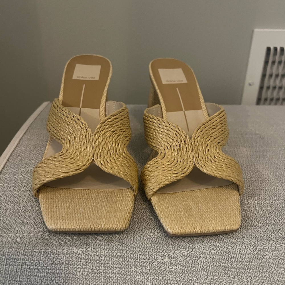 Dolce Vita Natural Woven Sandals